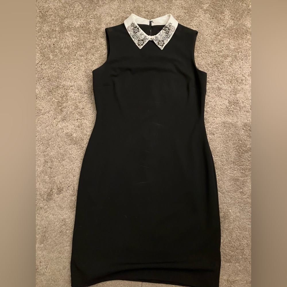 Black Dress with Silver Detail